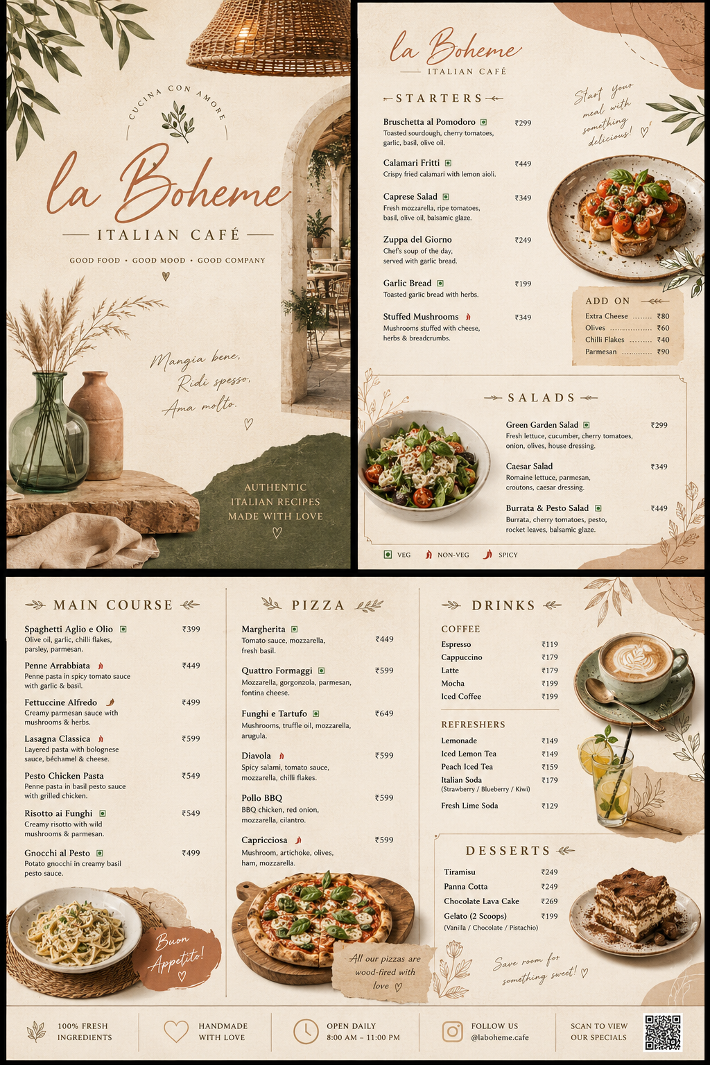 Menu Design | Luxury Restaurant Menu Designs