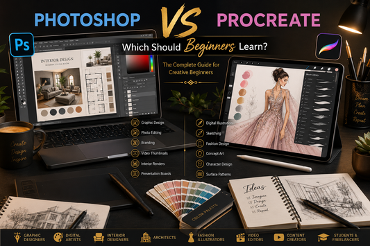 Photoshop vs Procreate: Which Should Beginners Learn? (2026 Complete Guide)