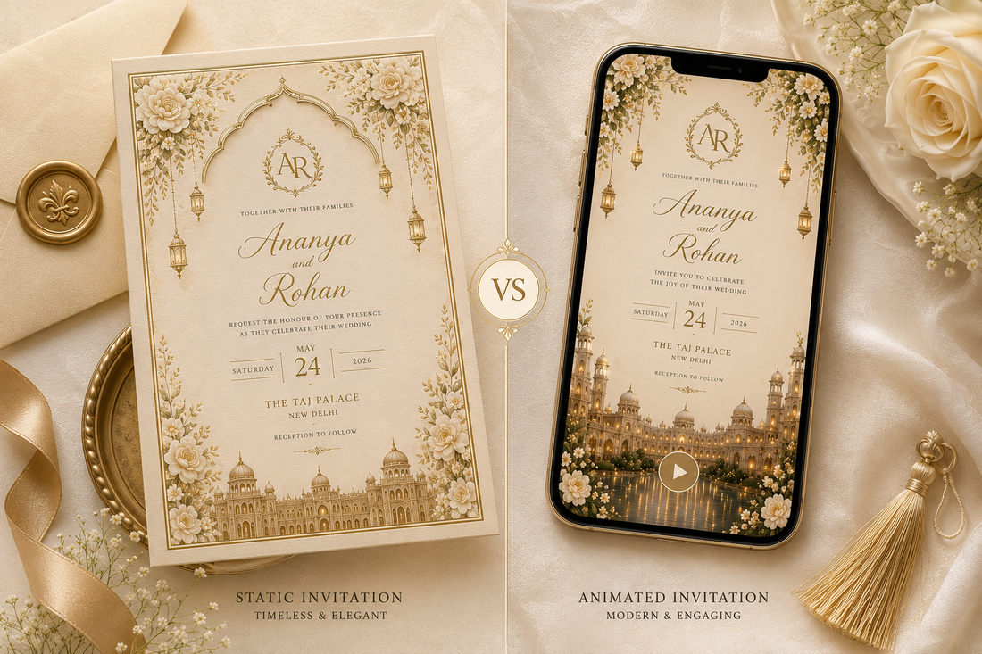 Animated vs Static Wedding Invitations: Which One Should You Choose?
