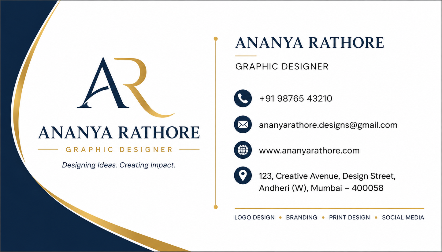 Premium One Side Business Cards