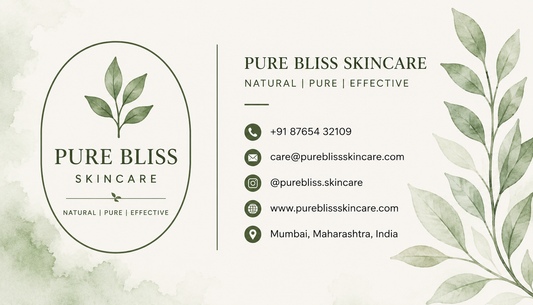 Elegant Skincare Visiting Card Design | Botanical Beauty Brand Business Card