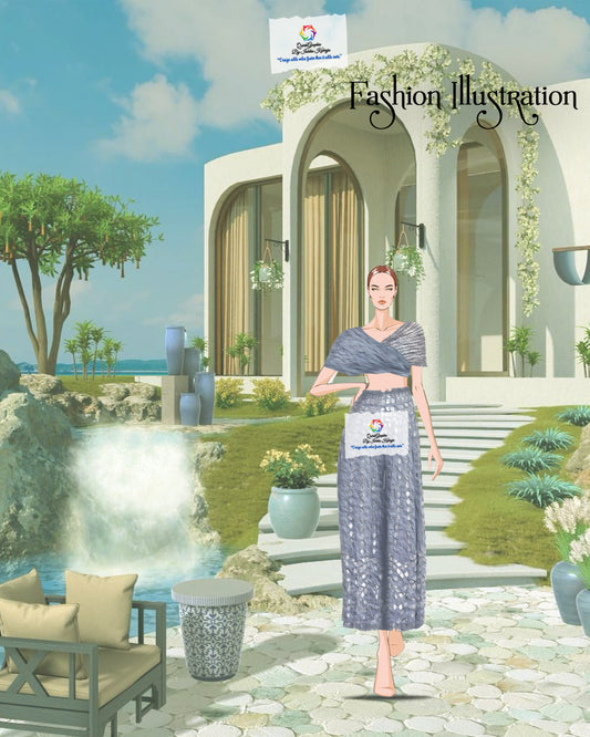 Contemporary Resort Wear Illustration
