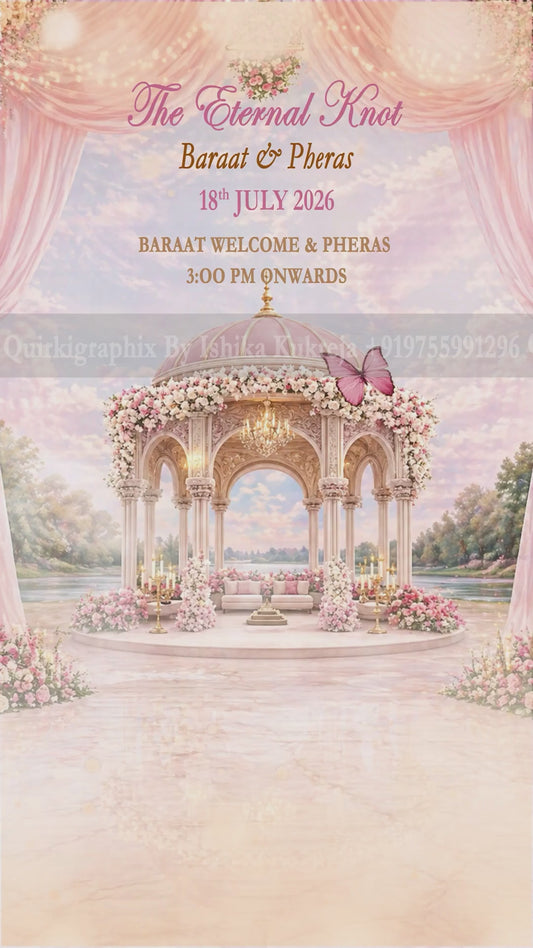 Luxury Wedding Invitation Video Templates | Editable After Effects Files | Full Wedding Set (Mehendi, Cocktail, Wedding, Reception)