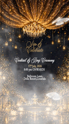 Luxury Wedding Invitation Video Templates | Editable After Effects Files | Full Wedding Set (Mehendi, Cocktail, Wedding, Reception)